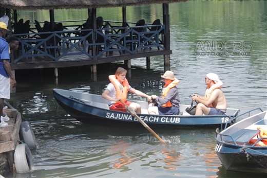 Germans folks out for boat paddling