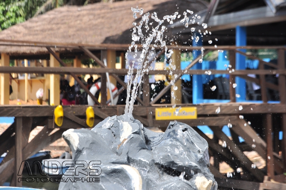 A Fountain from an artificial rock
