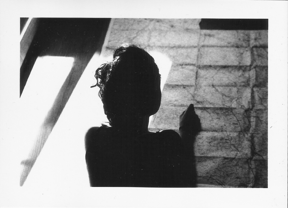 On the wood floor of our home in Tuscany, Ramona is looking up the map.