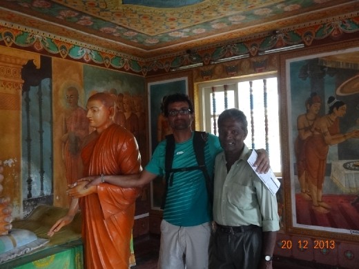 Galego num templo budista