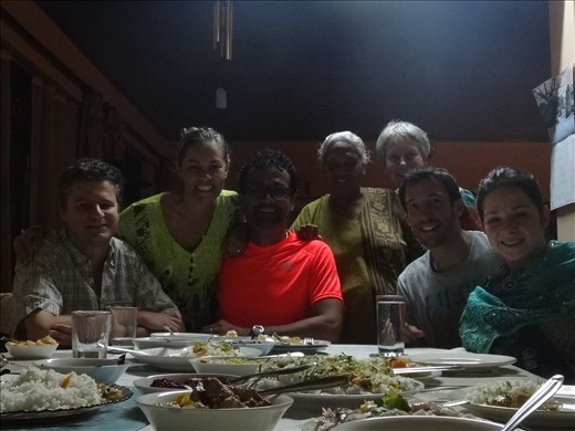 Jantar com novos amigos