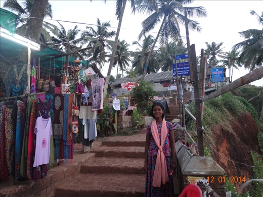 Ruela principal de Varkala