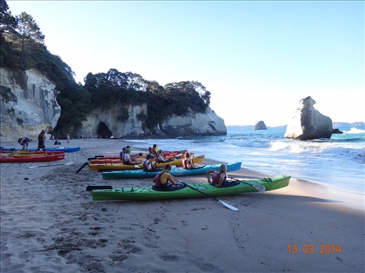 Preparando para rolé de  Kaiaque- em Tairua