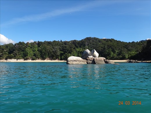 Praia em Abel Tasman