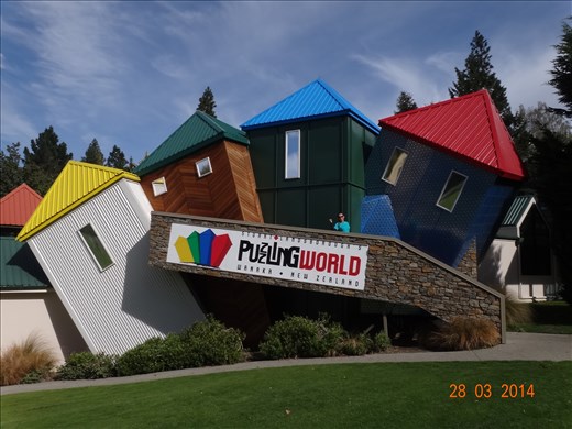 Parque interativo de ilusão de ótica