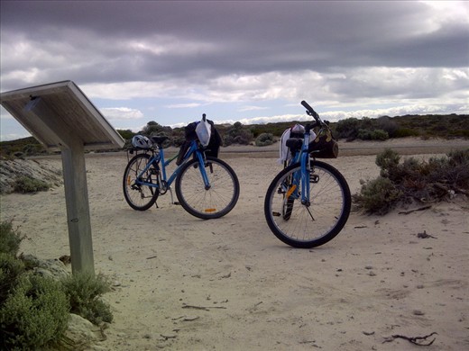 There was no place as quite as it is.Releasing tiredness after a long cycling 