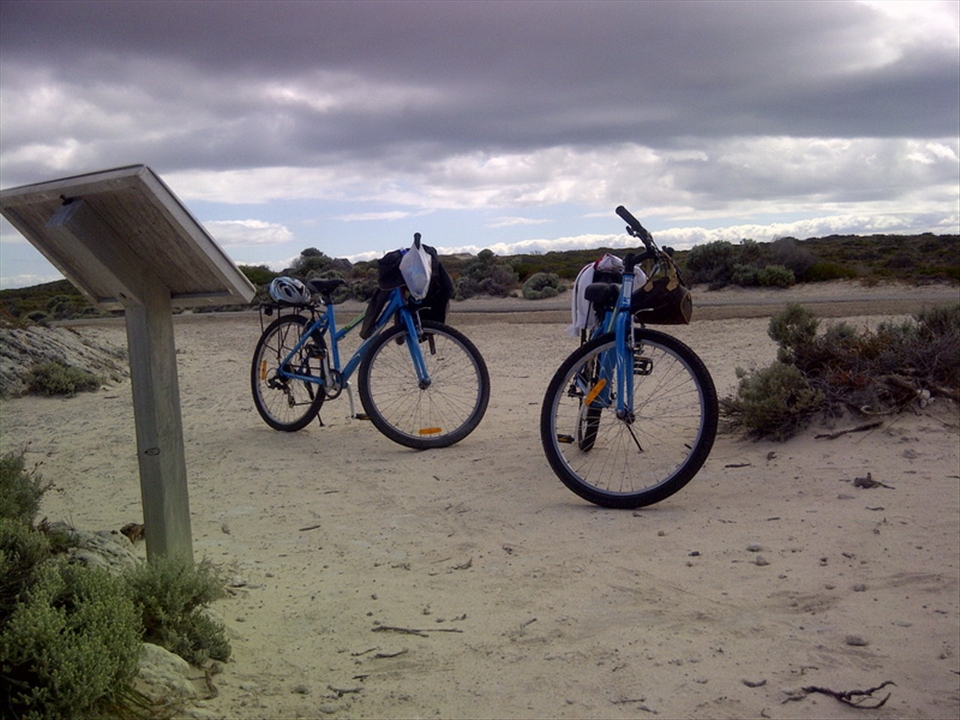 There was no place as quite as it is.Releasing tiredness after a long cycling 