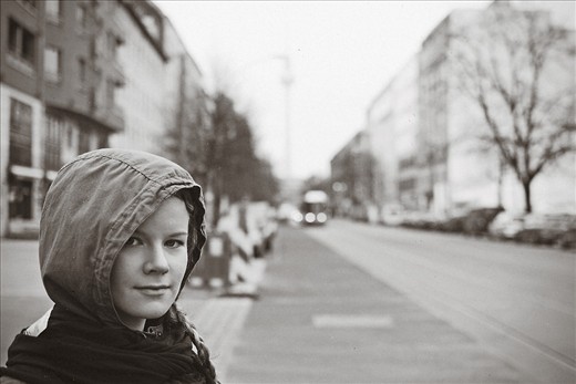Walking throughout East Berlin (formerly known as East Germany) in the bone chilling cold with the TV tower in the background.