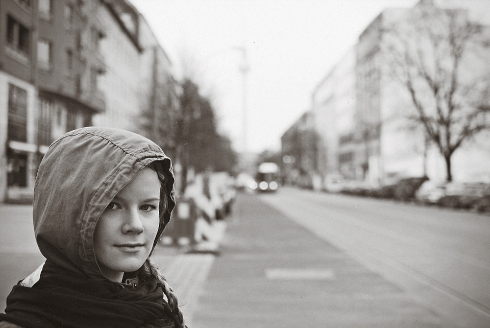 Walking throughout East Berlin (formerly known as East Germany) in the bone chilling cold with the TV tower in the background.