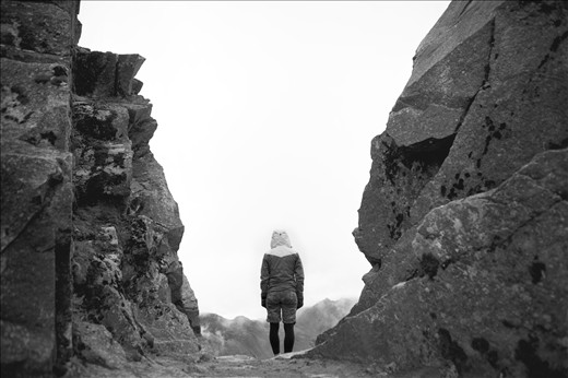 Looking down on the route traveled as she reached the Punta Union pass.  At 4,750m the hardest part of the day was over. - Santa Cruz Trek, Huaraz, Peru