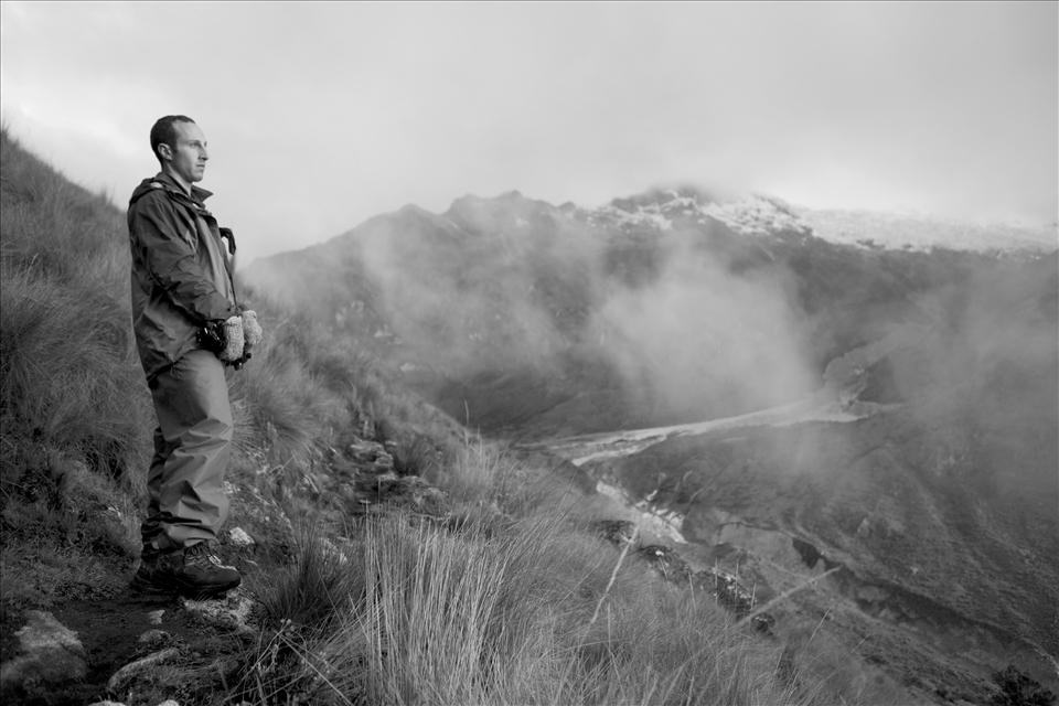 After arriving to the campsite early, there was time to hike up and find a better vantage point to view the sunset through the valley. - Santa Cruz Trek, Huaraz, Peru