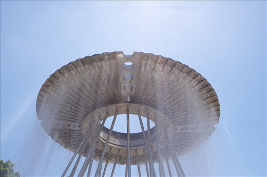 Olympic fire becomes rain.