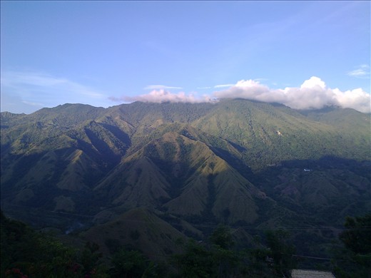 nona mountain from enrekang city, indonesia