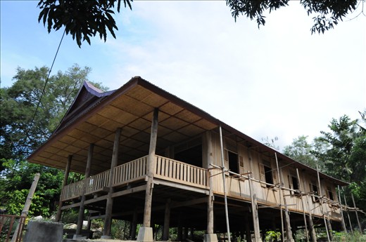 tradisional house in Enrekang city, indonesia