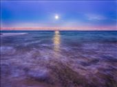 Moon over the Dead Sea - Waiting for the sun to come up, I watch the moon set ov: by andyyee, Views[743]