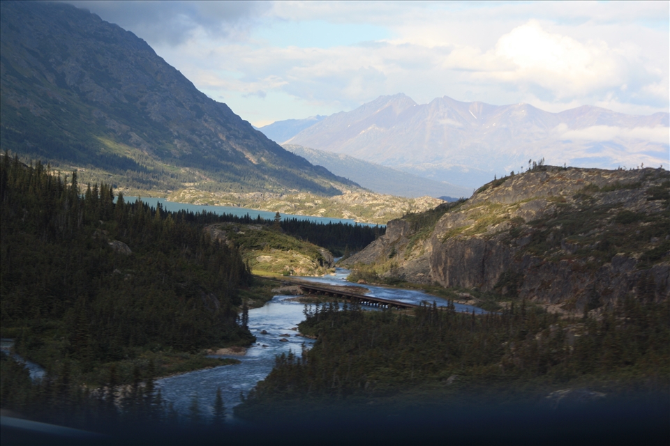 Yukon Territory, taken through the bus window - Vibrant colours & formations.