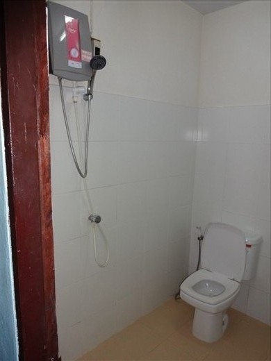 our bathroom.  shit shower and shave all at once :)