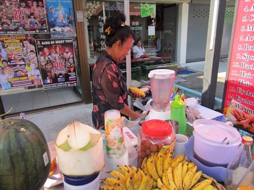 Fresh fruit juice.  Yum.