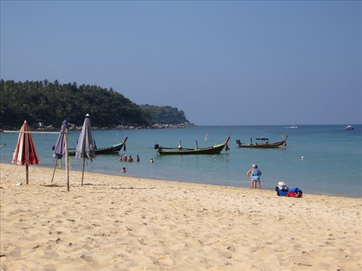 Karon Beach.  Kata Beach is on the other side of the rocks.