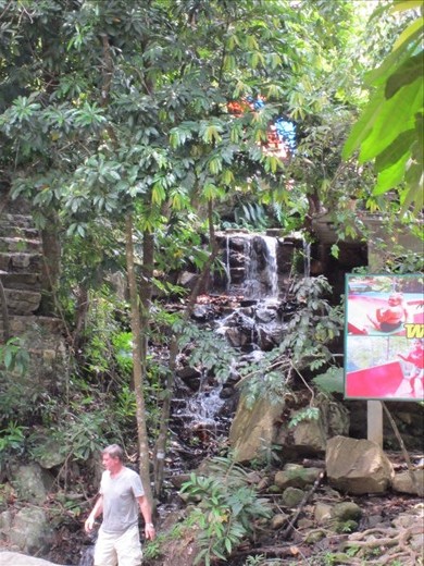 there are actually two waterfalls.  this is 