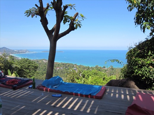 The other side of the restaurant is a pool.  View from the heck of the pool.