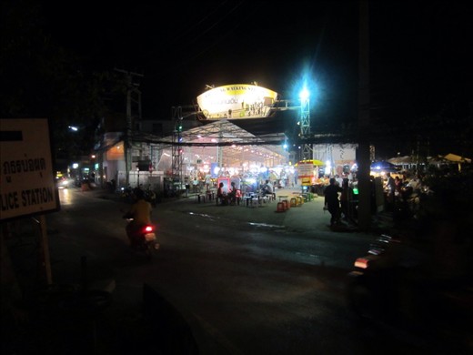 Chaweng night market.  Food and shopping.