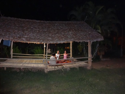 Hanging out with Johnny and Sophia.