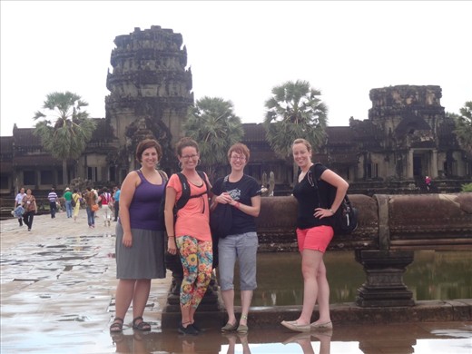 Hanging out at Angkor Wat.