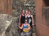 Hanging out at Angkor Thom, in Terrace of the Lepur King.  Visiting this temple was her one request and she was so excited.: by anealis314, Views[395]