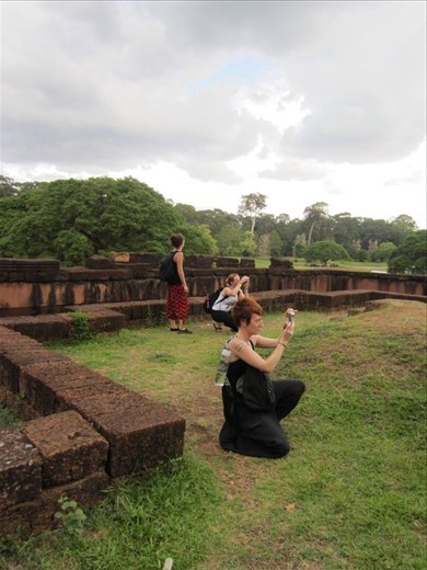 We were in awe at the Killing Fields, Angkor Thom, and Angkor Wat.  Most of the day visiting these locations were spent wandering around taking photos.