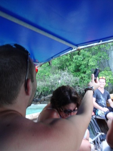 I was convinced the monkey was going to climb on top of my head.  