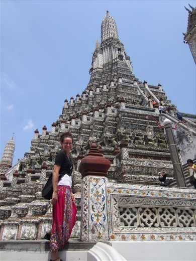 Psyching herself out to climb to the top.