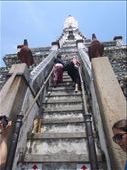 The climb to the top was brutal.  The steps were very tall and steep.  Thankful for the handrails which helped us hoist ourselves up.: by anealis314, Views[343]