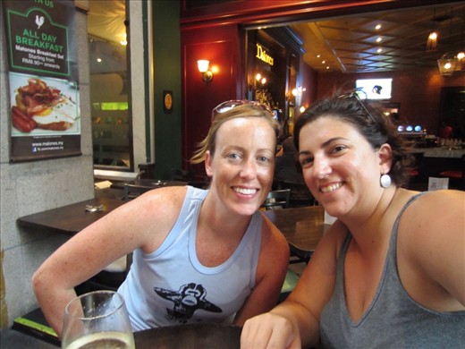 On our way to the movies.   But first, a drink!