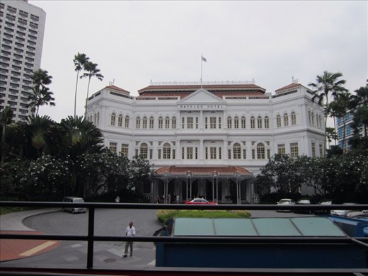 The Raffles Hotel.  (P.S.  You can also order an equally tasty Singapore Sling in Phnom Phen, Camobodia for only $6.)