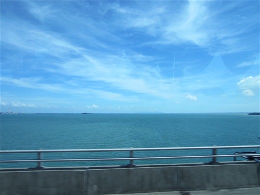 Time to go back to Malaysia.  Border between Singapore and Malaysia.