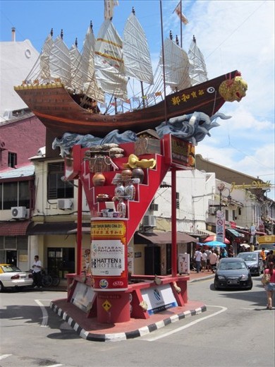 Center of historical streets