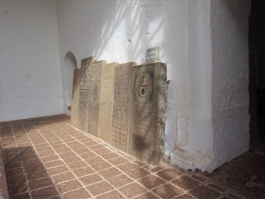 tombstones in the church.  there were about 5 sets of these.  the deceased were all under 35.