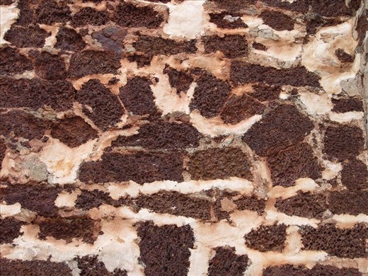 I believe this was constructed before 1600.  The bricks looked like they could disintegrate upon touch.