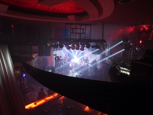 Spent my last night in Georgetown at a nearby bar.  It was Michael Jackson night.  The staff were all dressed like Michael Jackson, all the TVs were playing his music videos, and the awesome Indonesian cover band did a few of his songs.  