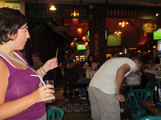 He ate the body.  This was his second scorpion of the night.  Apparently the first one went down easier.  