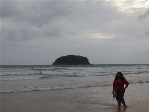 Hanging out on the beach in Phuket.