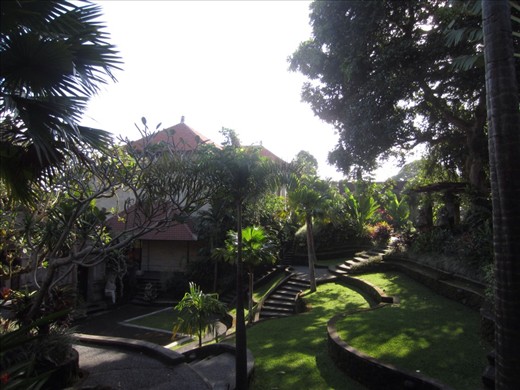 view of museum grounds while i enjoyed afternoon tea.