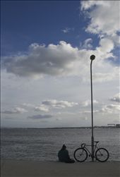 They are in a hurry. But still is this quickened city, they are some, who still search the opportunity, which Lisbon gives them - the opportunity to fly and to be free. In this idyllic city, not everyone is happy, but how could they? It gives me not only the great feeling, but the nostalgia, too. It makes me wanting to just stand there and stare at the beautiful sea. It makes me wanting to read, to create, to photograph, to be part of it, no matter in what way. And then I see this person. I see him standing there, being all alone. With his bicycle. Reading, being completely fine. Because he is part of Lisbon. : by aneliakalcheva, Views[269]