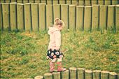 A cute little girl was playing on a small fence at Toronto Zoo. Her mother was calling her, but she was so lost in her childhood dreams.: by angadskhalsa, Views[534]