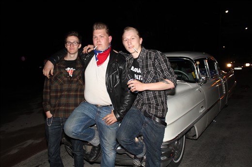 Teen rockabilly band, Pepita Slappers, from northern Sweden. Fun bunch.