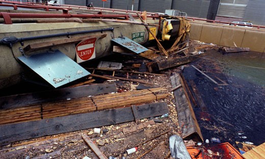 Flooded Battery Park Underpass, New York City; Color Negative; October 2012