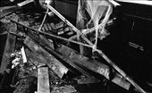 Debris in a flooded tunnel entrance, New York City; b/w negative; October 2012: by angelmorales, Views[302]