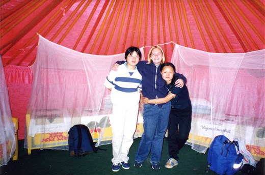 Me with Guan He and friend in 1999
