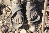 The weathered feet of of a Masai girl. This photo represents the harsh reality of nomadic life.: by angiel, Views[1105]